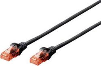 Síťový kabel RJ45 Digitus DK-1612-005/BL, CAT 6, U/UTP, 0.50 m, černá