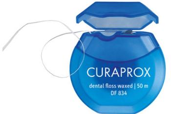 Curaprox DF 834 Dentální nit Floss Medium Máta 50 m