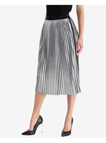 Stříbrná dámská plisovaná sukně Armani Exchange