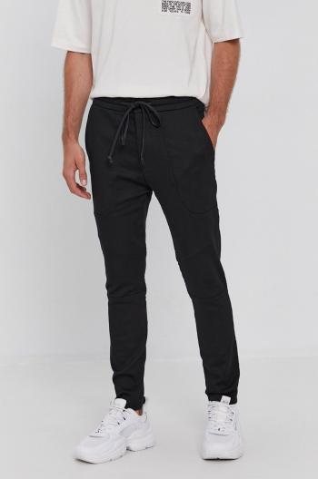 Kalhoty Drykorn Kab pánské, černá barva, přiléhavé