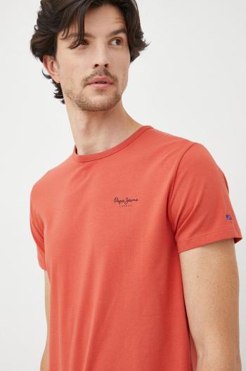Tričko Pepe Jeans oranžová barva