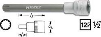 Nástrčný klíč Hazet 12 mm, čtyřzub (XZN), 1/2", Speciální ocel 990SLG-12