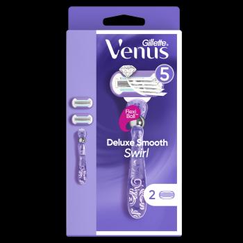 Gillette Venus Deluxe Smooth Swirl Holicí strojek + 2 holicí hlavice