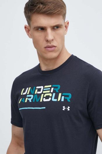 Tričko Under Armour černá barva, s potiskem