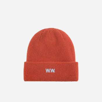 Klobouk Wood Wood Mande Ribbed Beanie 12130811-9969 BLOOD ORANGE