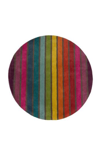 Flair Rugs koberce Ručně všívaný kusový koberec Illusion Candy Multi kruh - 160x160 (průměr) kruh cm Vícebarevná