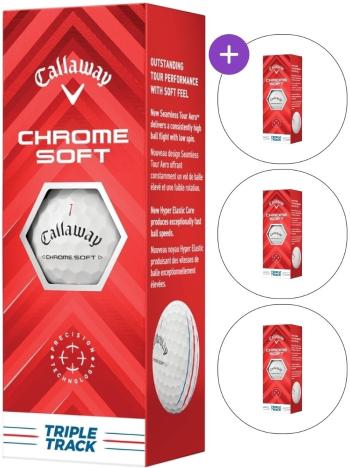 Callaway Chrome Soft 2024 SET White Triple Track Golfové míčky