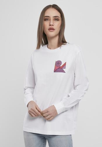 Mr. Tee Ladies Abstract Colour Longsleeve white - XS