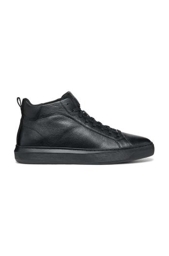 Kožené sneakers boty Geox U DEIVEN černá barva, U465WB 00047 C9999