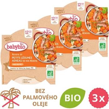 BABYBIO Dušená zelenina s jehněčím masem 3× 230 g  (BABY11813s)