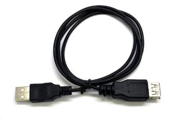 Kabel C-TECH USB A-A 3m 2.0 prodlužovací, černý