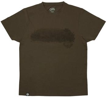 Fox Triko Chunk Dark Khaki Scenic T-shirt - M