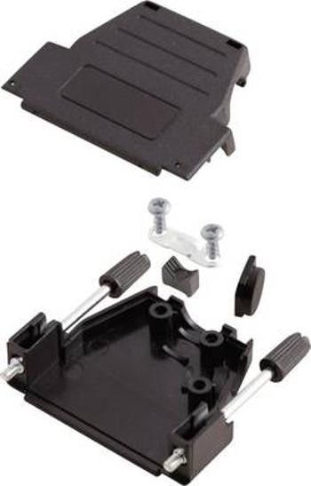 D-SUB pouzdro MH Connectors MHDSSK-P-25-L-K, Pólů: 25, plast, 180 °, 45 °, černá, 1 ks