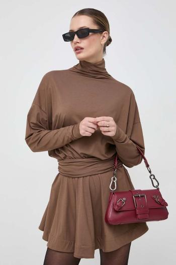 Šaty Pinko hnědá barva, mini, oversize, 102193 A1DE