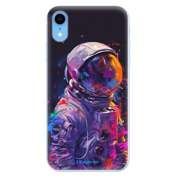 Odolné silikonové pouzdro iSaprio - Neon Astronaut - iPhone XR