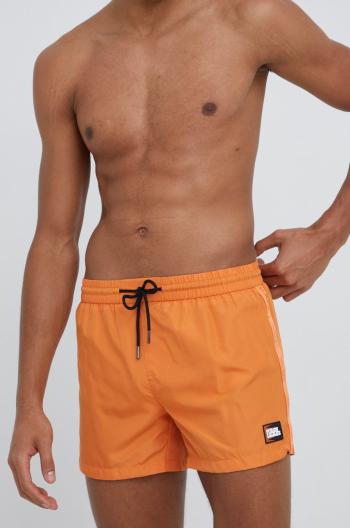 Plavkové šortky Karl Lagerfeld oranžová barva