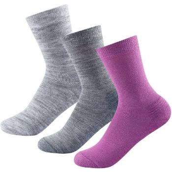 Devold DAILY MERINO MEDIUM SOCK 3PK Dámské ponožky, šedá, velikost 36-40
