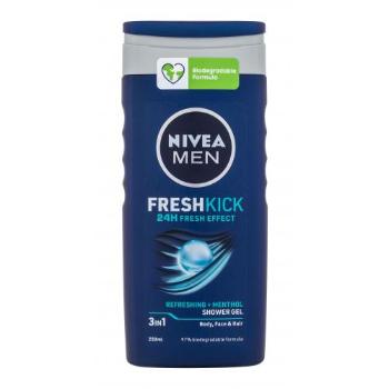 Nivea Men Fresh Kick Shower Gel 3in1 250 ml sprchový gel pro muže