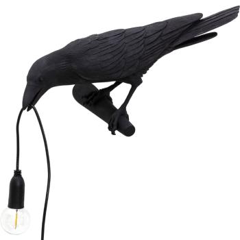 Nástěnná lampa BIRD LOOKING LEFT Seletti 33 cm černá