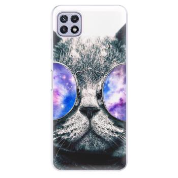 Odolné silikonové pouzdro iSaprio - Galaxy Cat - Samsung Galaxy A22 5G