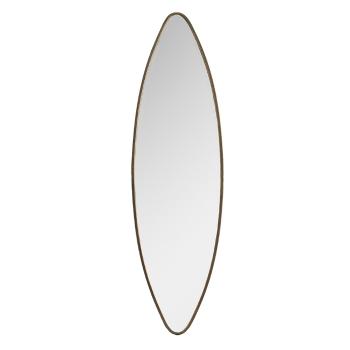 Bronzové antik nástěnné zrcadlo v kovovém rámu Brannie - 34*4*121 cm 52S273