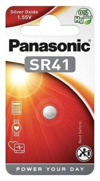 PANASONIC Stříbrooxidové - hodinkové baterie SR-41EL/1B 1,55V (Blistr 1ks)