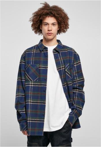 Urban Classics Checked Mountain Shirt darkblue/bottlegreen - L