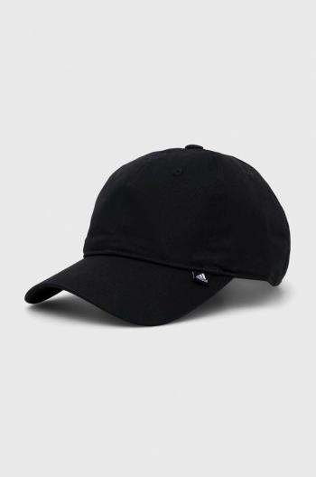Bavlněná baseballová čepice adidas Černá barva