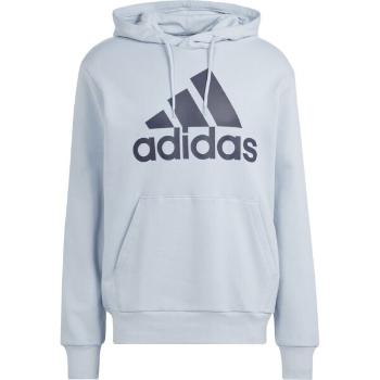 adidas BIG LOGO HOODIE Pánská mikina, světle modrá, velikost