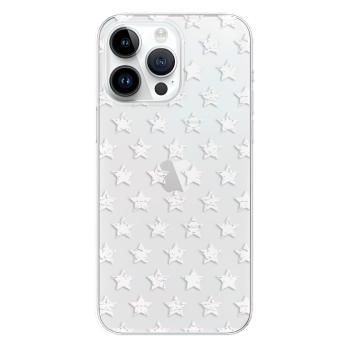 Odolné silikonové pouzdro iSaprio - Stars Pattern - white - iPhone 15 Pro Max