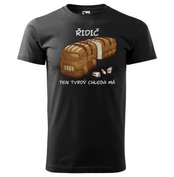 Tričko Tvrdý chleba - pánské (Velikost: 2XL, Barva trička: Černá)