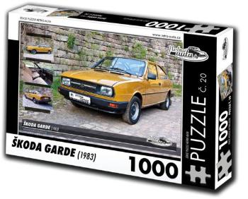 RETRO-AUTA Puzzle č. 20 Škoda Garde (1983) 1000 dílků