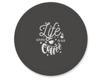 Placka magnet Life starts with coffee