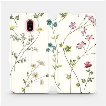 Flipové pouzdro na mobil Xiaomi Redmi 8a - MD03S Tenké rostlinky s květy (5903516077816)
