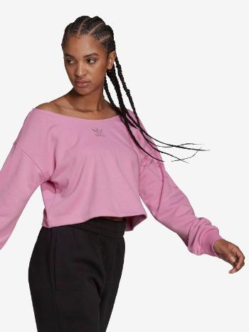 adidas Originals Slouchy Crop top Růžová