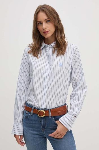 Bavlněná košile Tommy Hilfiger regular, s klasickým límcem, WW0WW42274