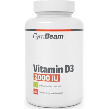 GymBeam Vitamin D3 2000 IU podpora normálního stavu kostí a zubů 60 cps