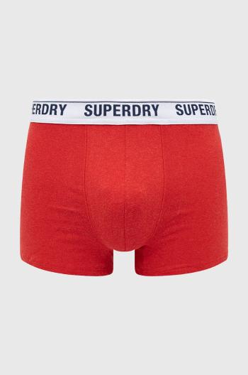 Boxerky Superdry pánské, červená barva
