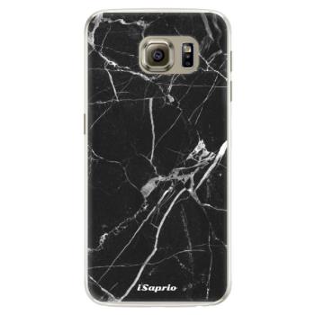 Silikonové pouzdro iSaprio - Black Marble 18 - Samsung Galaxy S6 Edge