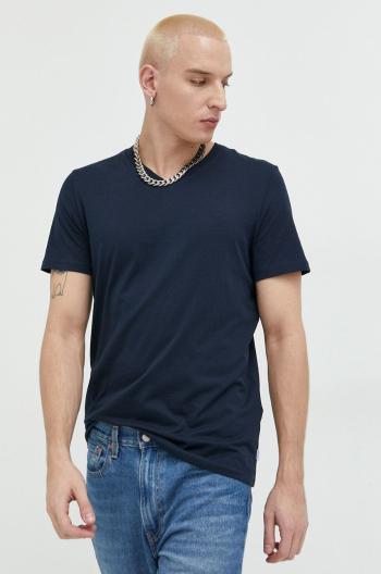 Bavlněné tričko Jack & Jones JJEORGANIC tmavomodrá barva, 12156102