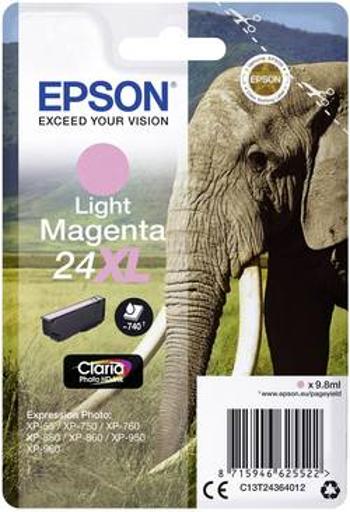 Epson Ink T2436, 24XL originál světlá purpurová C13T24364012