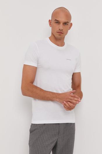 Tričko Calvin Klein Jeans pánské, bílá barva, hladké