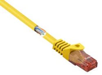 Síťový kabel RJ45 Basetech BT-1719391, CAT 6, U/UTP, 1.00 m, žlutá