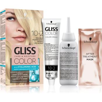 Schwarzkopf Gliss Color permanentní barva na vlasy odstín 10-2 Natural Cool Blonde