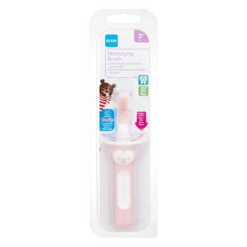 MAM Baby´s Brush Massaging Brush 3m+ Pink 1 ks klasický zubní kartáček pro děti