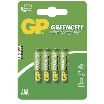 Baterie gp greencell r03 (aaa), 4 ks