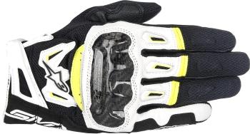 Alpinestars SMX-2 Air Carbon V2 Gloves Black/White/Yellow Fluo M Rukavice