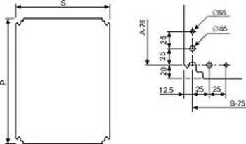 Montážní deska Schneider Electric NSYMPP54, polyester, (d x š) 500 mm x 400 mm, šedobílá (RAL 7035), 1 ks