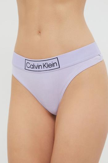 Tanga Calvin Klein Underwear fialová barva