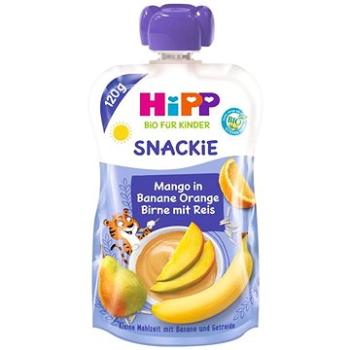 HiPP BIO Snackie Hruška-Pomeranč-Mango-Banán-Rýže 6× 120 g (4062300325234)